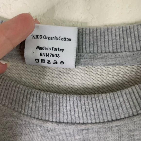 Outdoor voices Womens gray 100% cotton Crewneck sweatshirt M - Picture 7 of 7